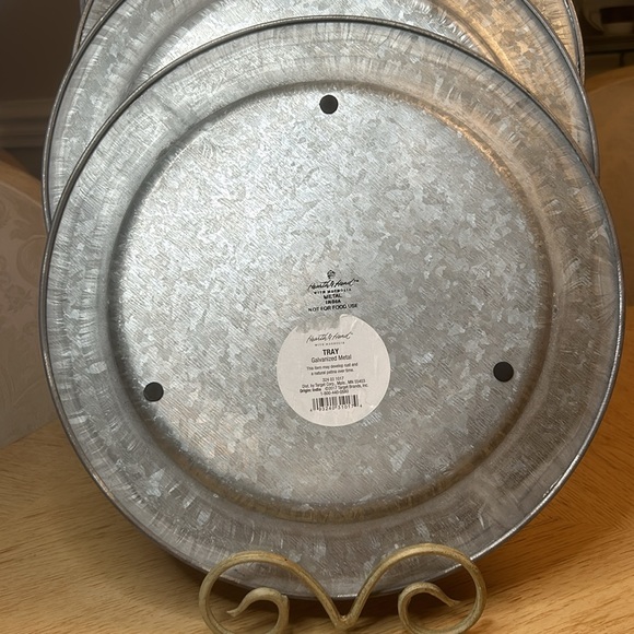 Hearth & Hand with Magnolia - Galvanized Charger with Gold Welding (4) - Picture 4 of 8